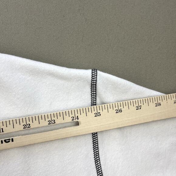 Edikted Encourage Sweatshirt Womens Small White Relaxed Boxy Fit Crewneck y2k - Picture 10 of 10